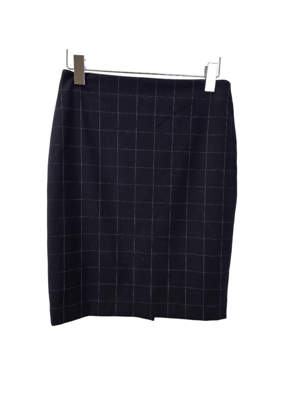 Ann Taylor Pinstripe Plaid Pencil Skirt Size 0 Petite